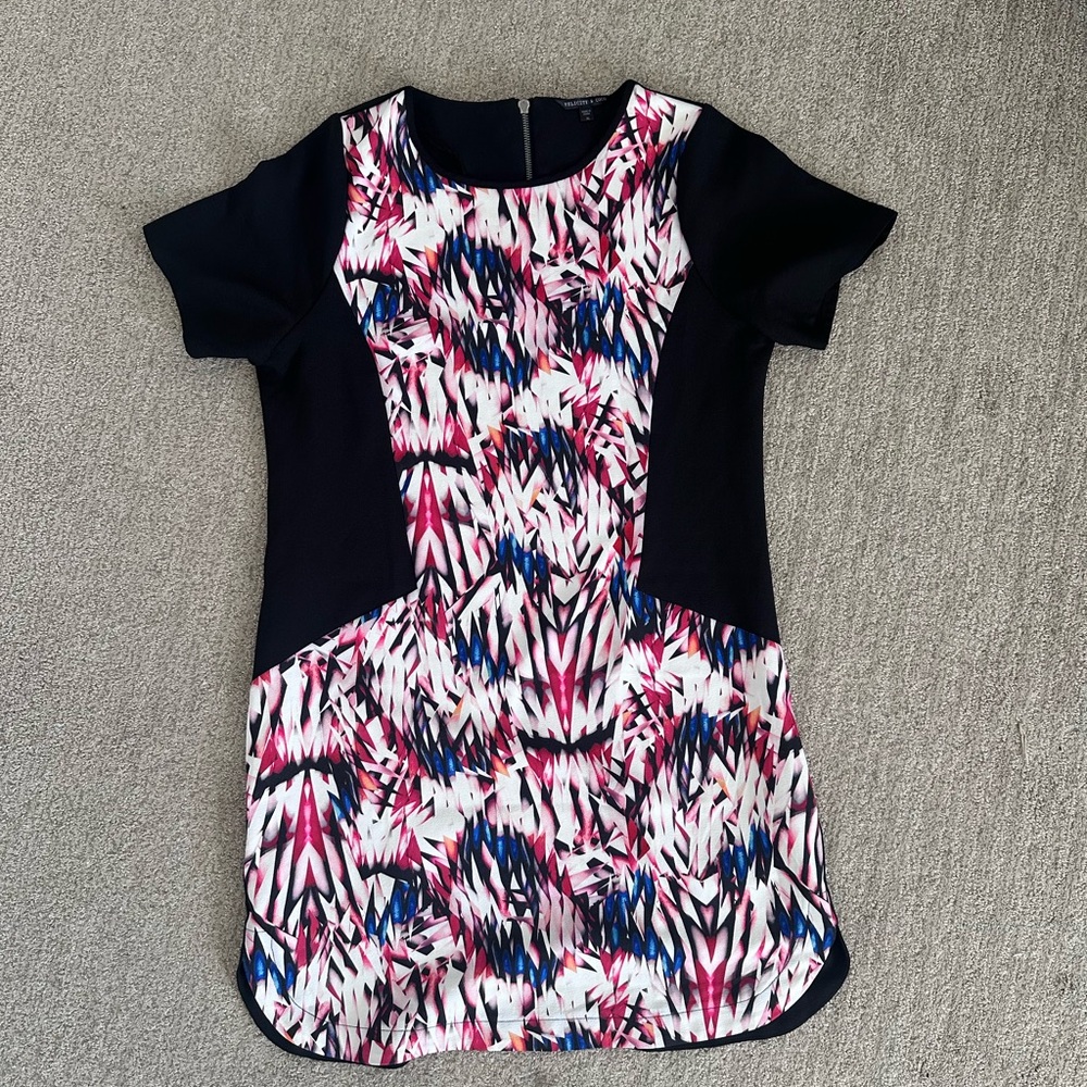 Nordstrom Felicity & Coco EUC Vibrant Geometric Fabric Dress